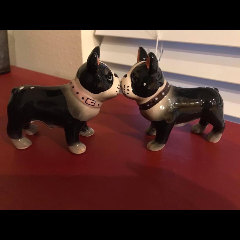 Boston Terrier salt & pepper shakers